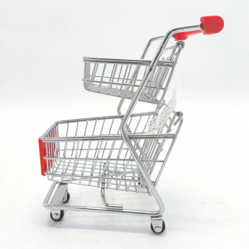 邢台Double-Layer Shopping Cart F0104